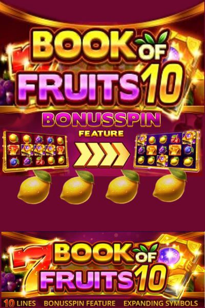 Book of Fruits 10 Bonus 400x600